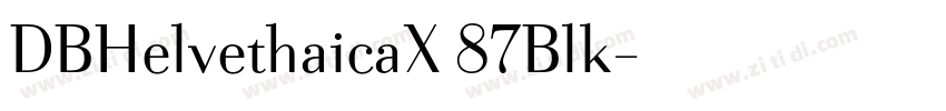 DBHelvethaicaX 87Blk字体转换
